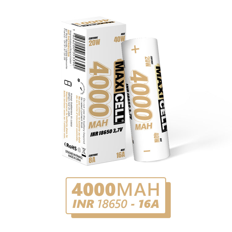 ACCUS MAXICELL - 4000 MAH INR 18650 - 16A